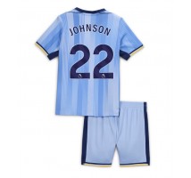 Tottenham Hotspur Brennan Johnson #22 Koszulka Wyjazdowa dzieci 2024-25 Krótki Rękaw (+ krótkie spodenki)